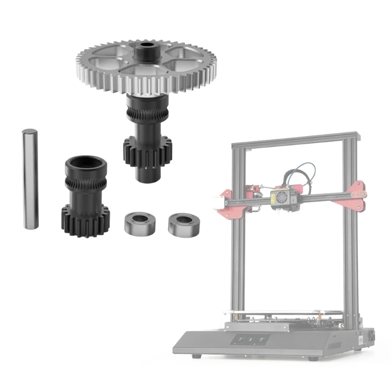3D 프린팅에서 동심도 향상 및 편심 회전 감소를 위한 통합 샤프트 기어 세트 셰르파 스퍼 기어