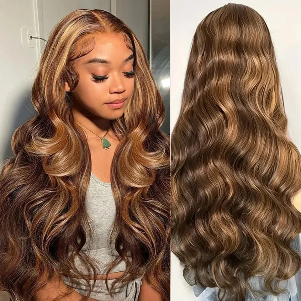 highlight-body-wave-wigs-human-hair-for-women-p4-27-colorful-lace-wig-13x6-body-wave-lace-front-wigs-pre-plucked-brazlian-remy
