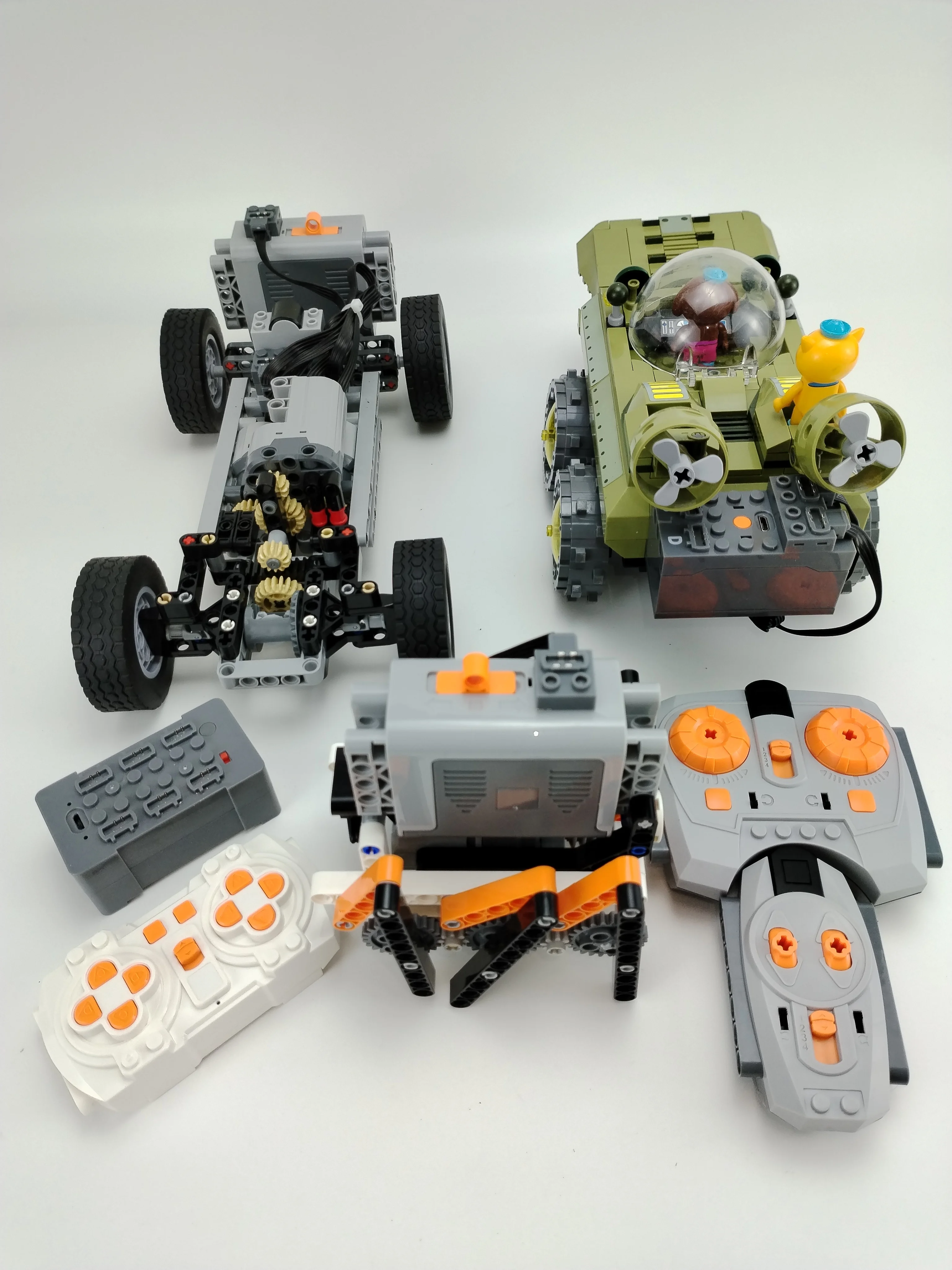 Bloques de construcción electrónicos con funciones de potencia para niños, accesorios de reacondicionamiento, micro motor creativo científico,