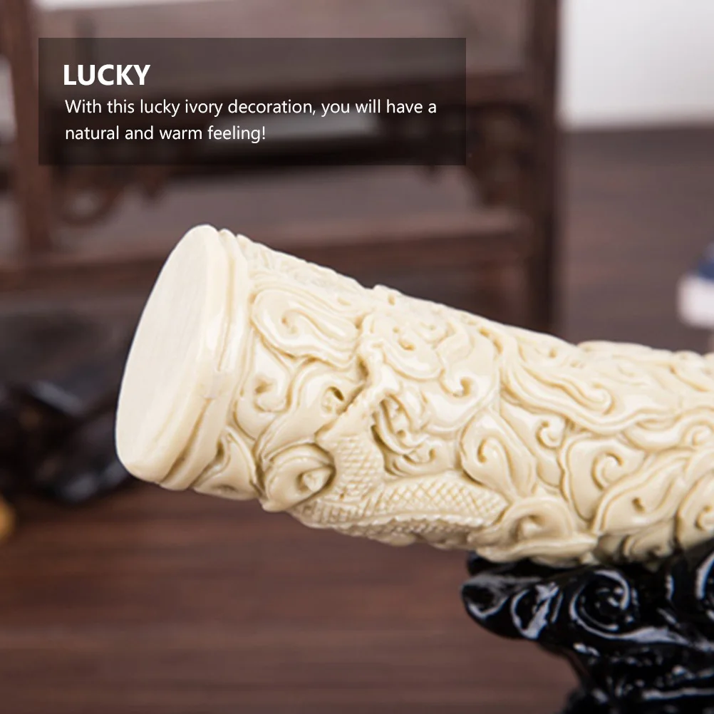 

Resin Ivory Crafts Ornaments Home Decor Animal Statues Desk Bookshelf Decoration Eco Friendly Realistic Details Gift Idea Mini