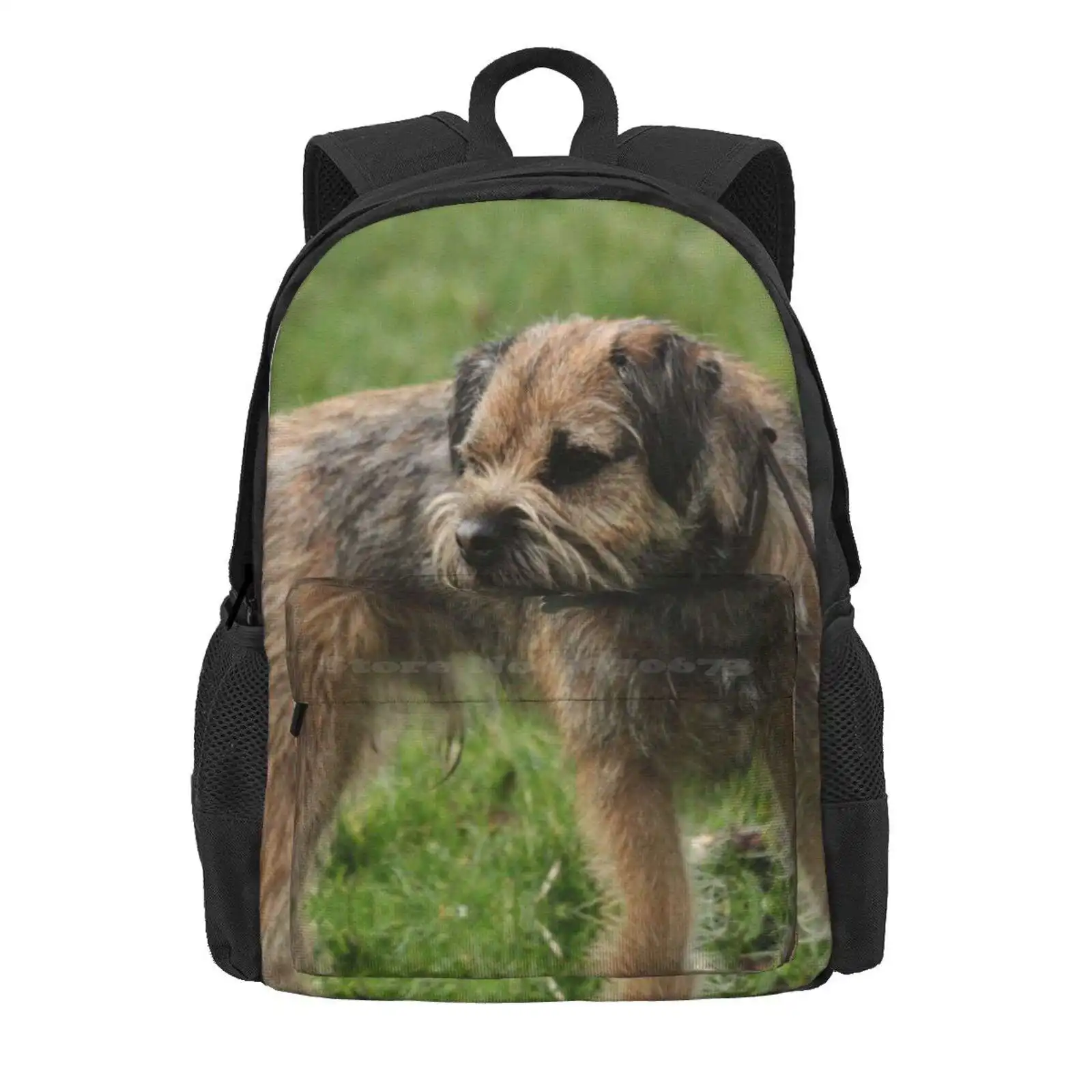 Border Terrier Hot Sale Schoolbag Backpack Fashion Bags Dog Border Terrier