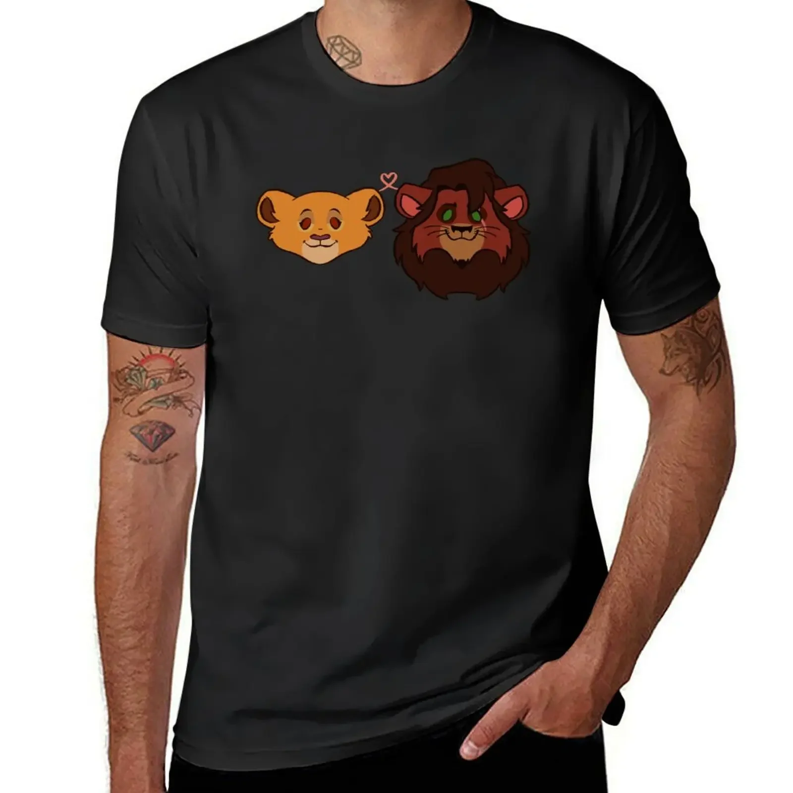 kiara and kovu cheebs T-Shirt oversized graphic tee quick-drying tops sweat men clothes