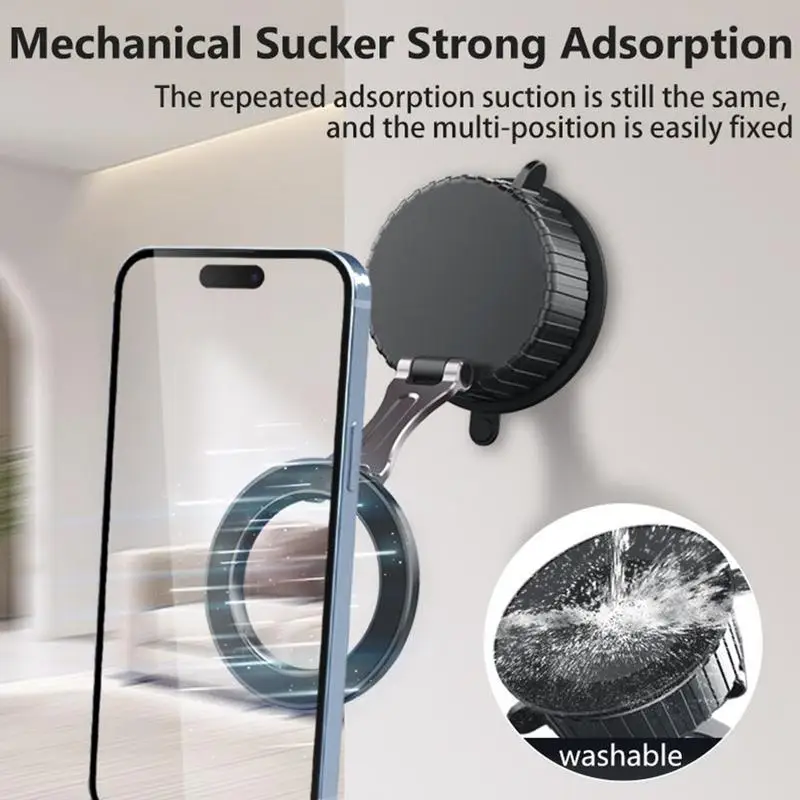 

Vacuum Magnetic Phone Stand 360 Degree Rotation Foldable Phone Stand Car Mount Vehicle Interior Accessories Stable Bracket For