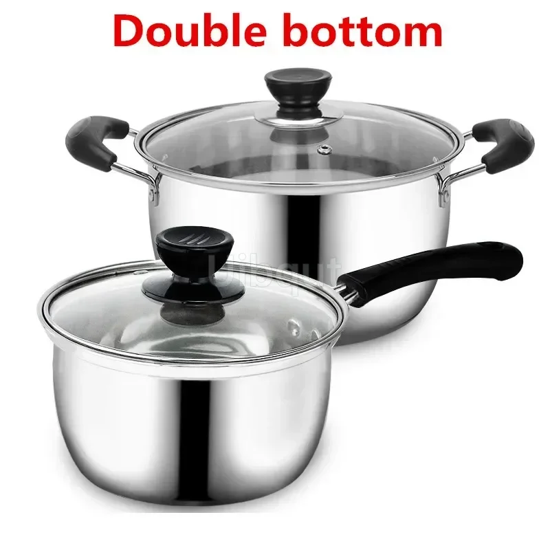 Marmite à soupe astronomique double en acier inoxydable, cuisson non magnétique, ustensiles de cuisine polyvalents, poêle antiarina, cuisinière à induction, marmite d'occasion 1 Marmite à soupe astronomique double en acier inoxydable, cuisson non magnétique, ustensiles de cuisine polyvalents, poêle antiarina, cuisinière à induction, marmite d'occasion 1