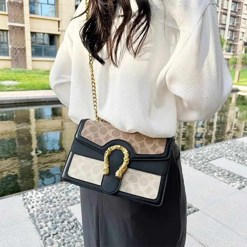 

Light Luxury Brand Design To Create A Small Square Bag Chain Stitching Crossbody Bag Casual Shoulder Women's Bag