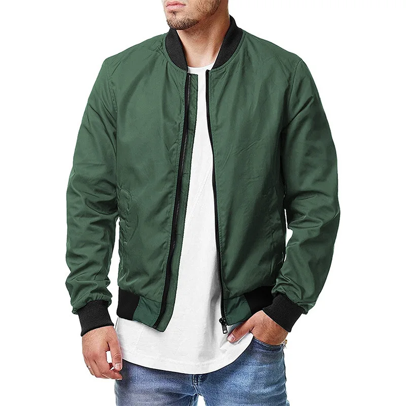 2024 High quality Spring and Autumn European cross-border sports and leisure pilot jacket, new outdoor fashion large men\'s jacke