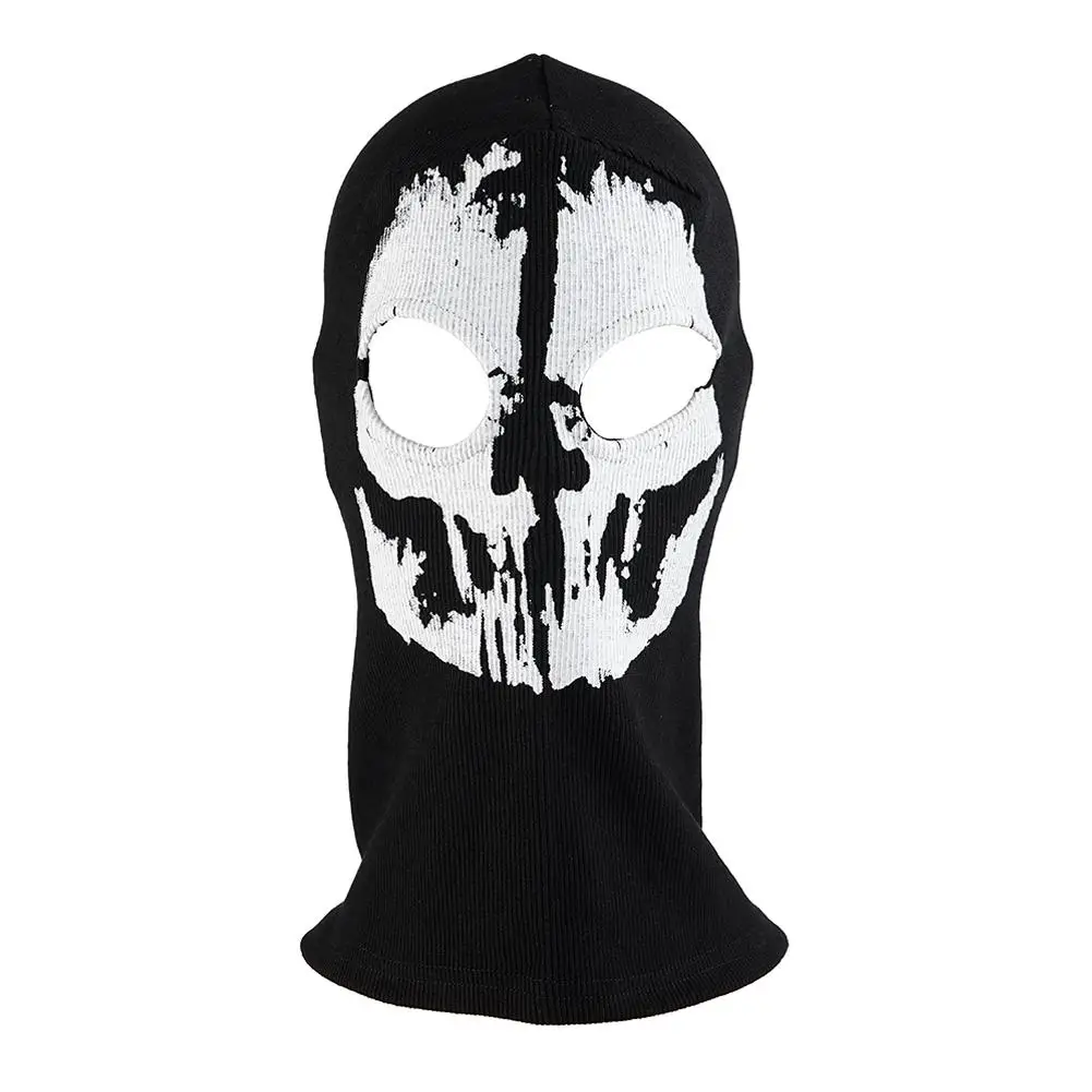 Motorcycle Balaclava Skull Print Full Face Mask Neck Warmer Cycling Biker Hood Windproof Skiing Head Men Helmet Liner