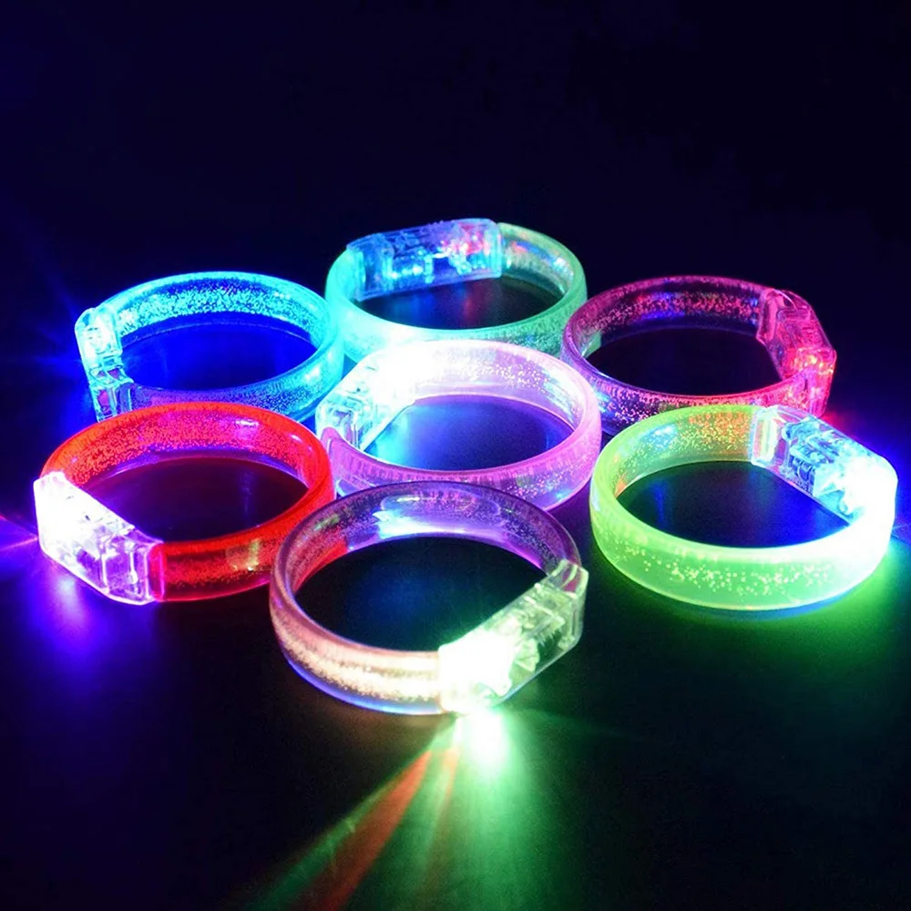 1Pcs LED Neon Light Up Bracelet Toys Sticks Bracelets Wristbands Glow In The Dark Party Supplies Kids Adults Party Favor