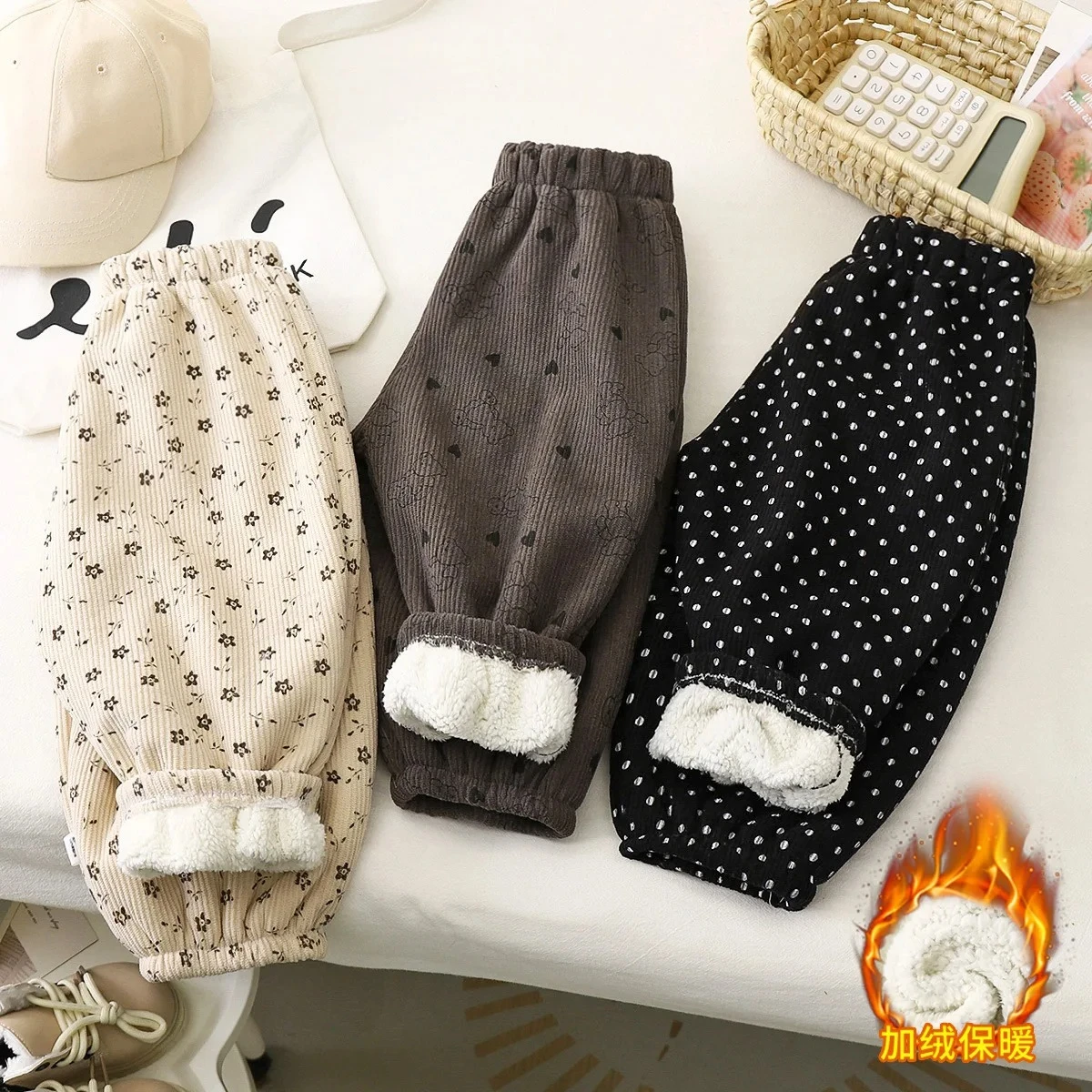 

Зимние детские штаны, утепленные плюшевые теплые детские штаны для мальчиков и девочек, верхняя одежда для детской одежды, брюки