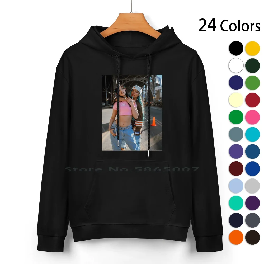 Karol G Mariah Angeliq El Pure Cotton Hoodie Sweater 24 Colors Karol G Bad Bunny Reggaeton Anuel Aa Trap J Balvin Latino G