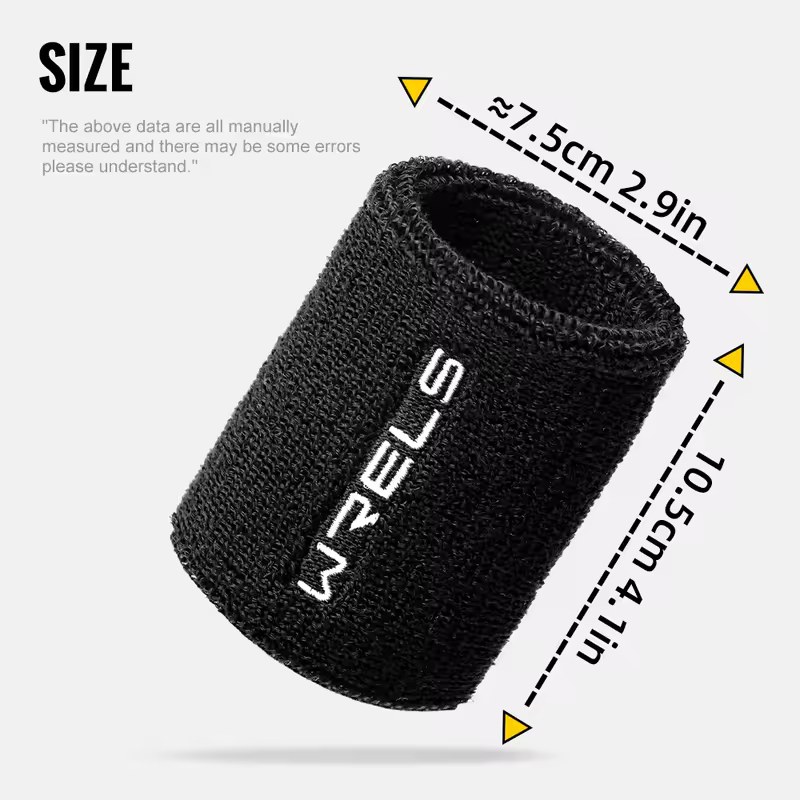WRELS Wristbands Sweatbands Absorbent Stretchable Wrist Bands for Working Out Quick Drying Wrist Sweat Bands for Fitness - Image 6