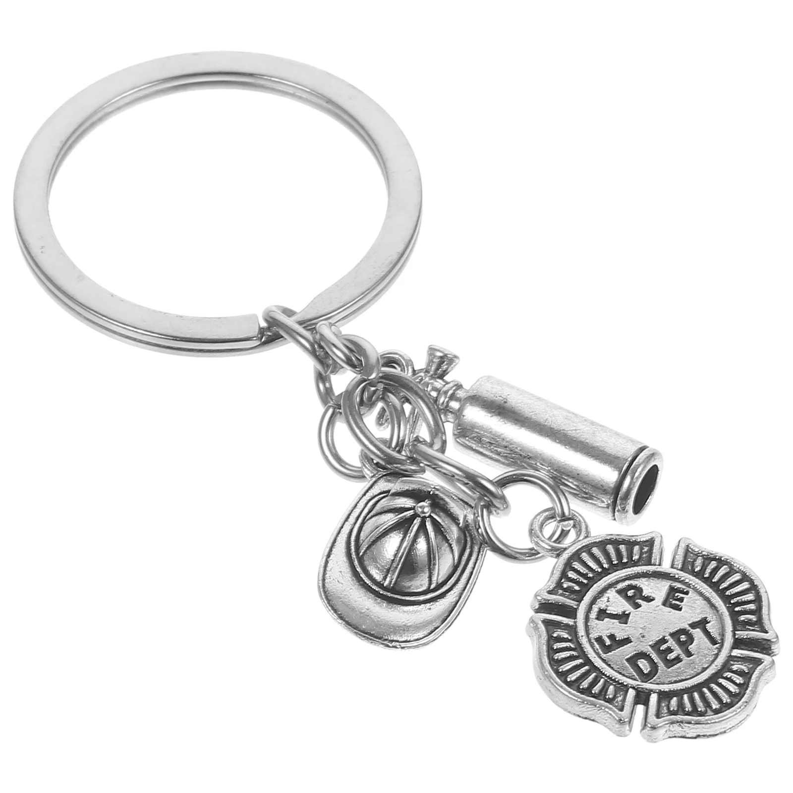 

Firefighter Keychain Bag Charm Metal Firefighter Keychain Pendant Gift Fire Fighting nament Decorative Jewelry Box Accessory