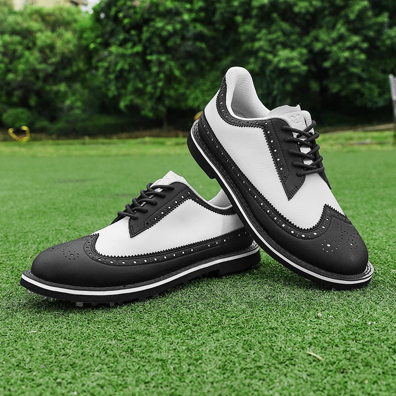 Golf Shoes Men New Professional Golf Footwears Breathable Golfers Anti Slip Outdoor Walking Sneakers Blue Color Lightweight