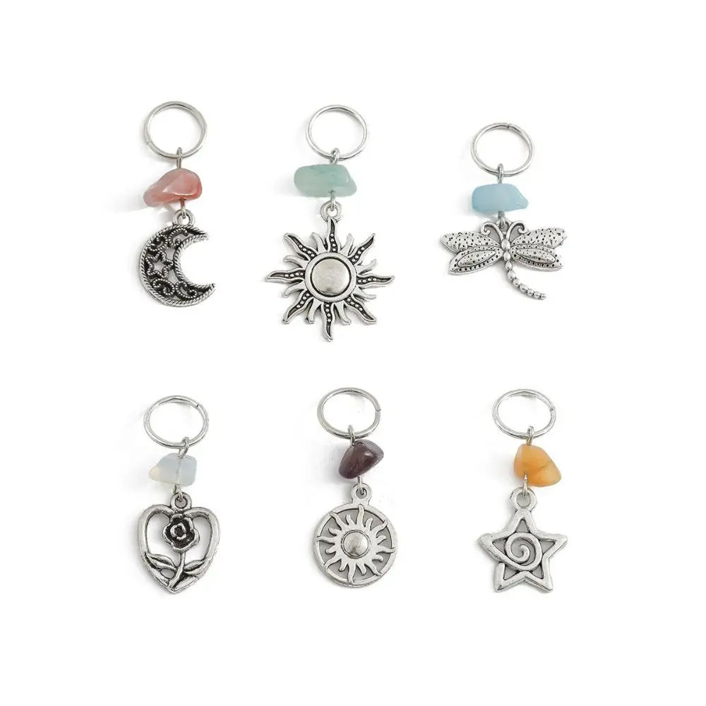 العرقية نمط مضفر الشعر الدائري فراشة اللؤلؤ شرابة رباط شعر النساء عقال الهيب هوب نمط نسج إكسسوارات الشعر السفر #1