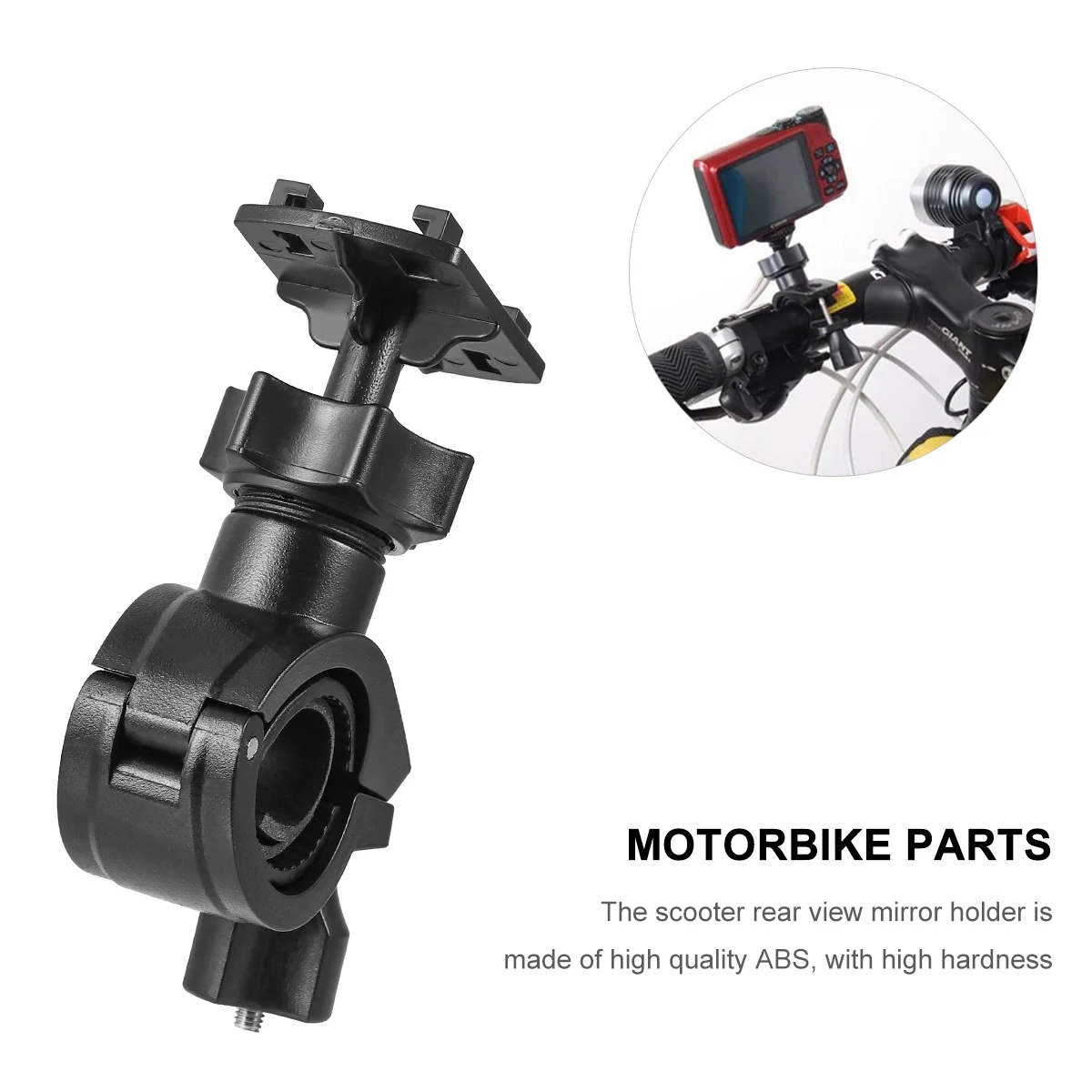 2 Pcs Bracket Motorcycle Handlebar Rearview Mirror Mount Holder Adapter Motorbike Parts Support Fixing Accessories