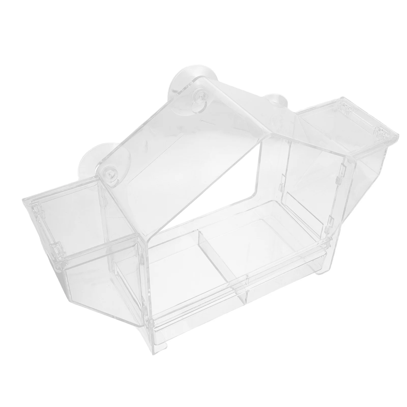 

Outdoor Window Bird Feeder Clear Plastic Suction Cup Mount For Multiple Birds Hummingbird Parakeet Feeders Transparent