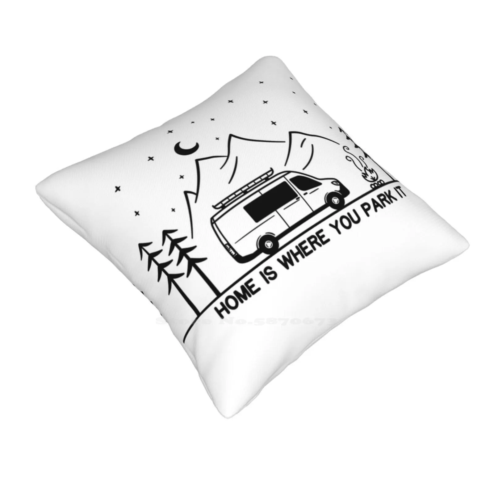 Home Is Where You Park It | Vanlife | | Camping | Outdoors | Rv Bedroom Office Hug Pillowcase Home Is Where You Park It Vanlife