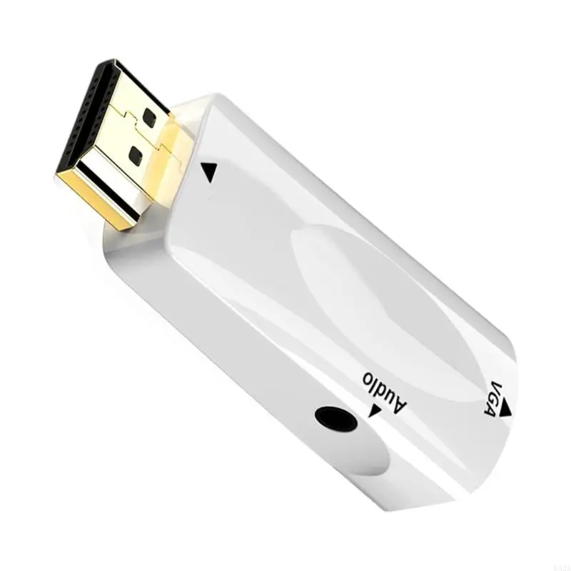 F92A HDMIS a VGA Adaptador 1080p Conectores HDMIS HDMIS VGA para monitores para monitores