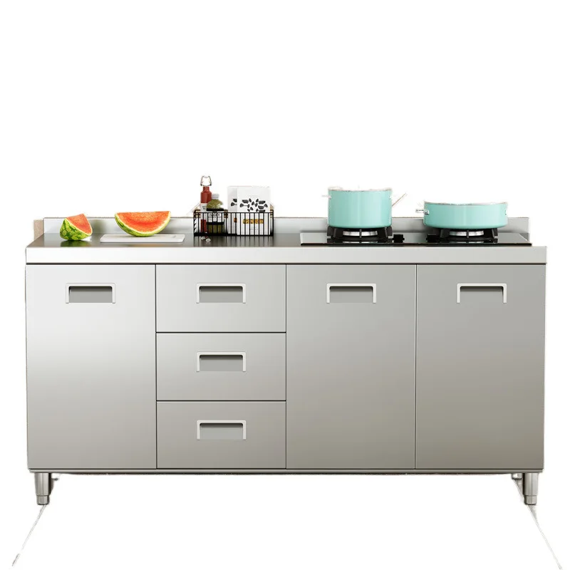 

304 stainless steel cabinet thickened kitchen stove