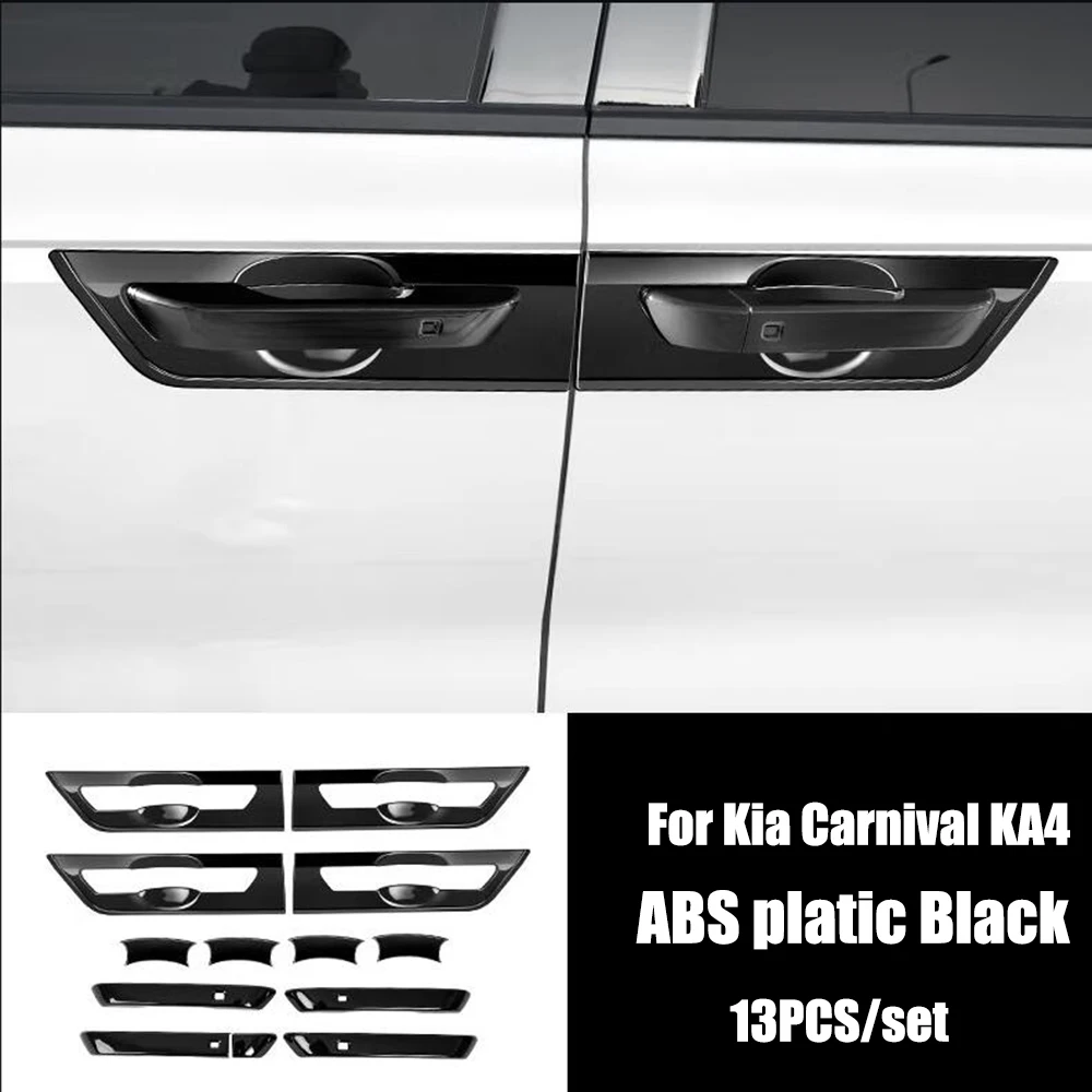 

For Kia Carnival KA4 2021 2022 ABS 3 colors Car door protector Handle Door Bowl Decor Cover Trim Car Styling Accessories