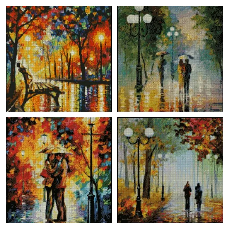 Fj584 Kreuzstich-Kits Stich Stickerei Kreuz stich komplettes Kit Nadel Kunst handwerk Hobby DIY Weihnachten Handarbeit Paket