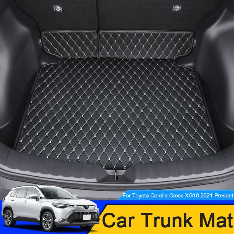 

1pc Protect Car Trunk Mats For Toyota Corolla Cross XG10 2021-2025 Waterproof Anti-Dirty Custom Auto Leather Pad Car Accessories