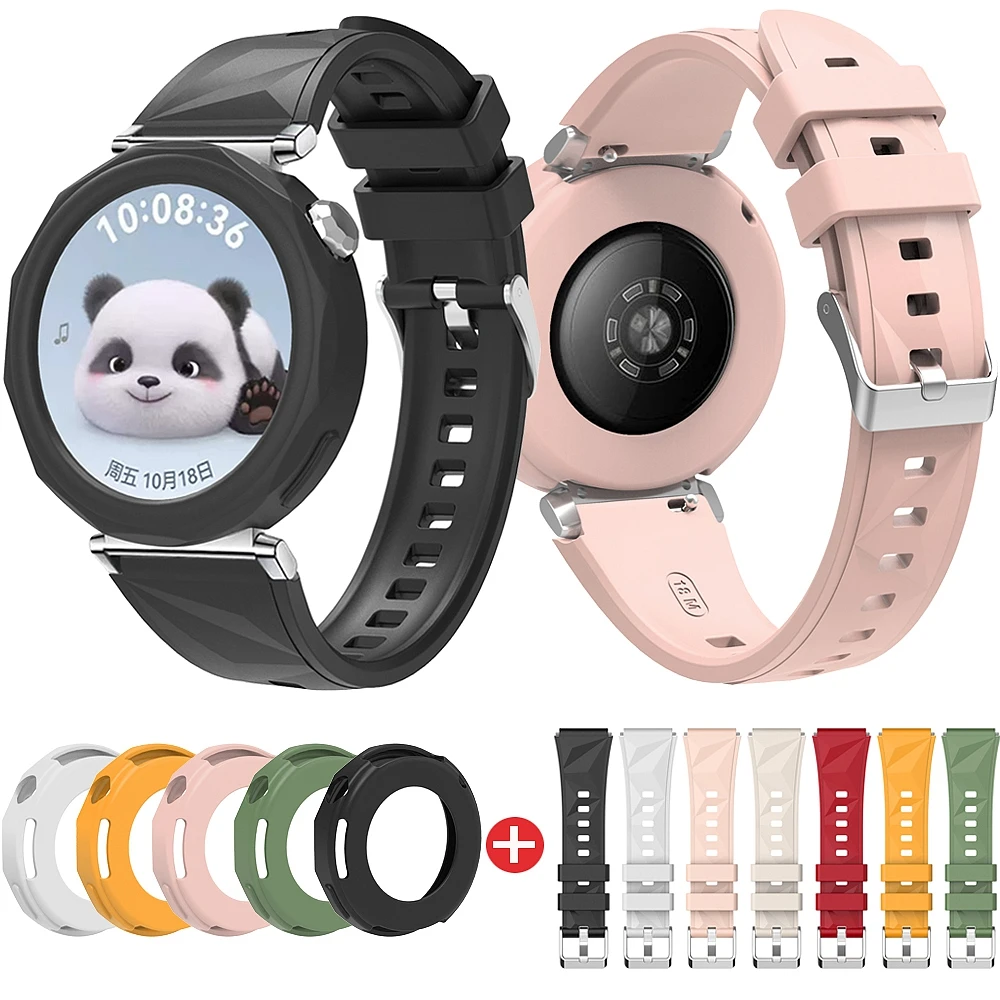 18 มม.และสําหรับนาฬิกา Huawei GT 5 Pro 42 มม.นาฬิกาซิลิโคนสร้อยข้อมือสําหรับ GT5 Pro 42 มม.สายรัดข้อมือ Correa