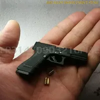 1: 3 Shell Ejection Alloy Empire G34 TTI Pistol Model Assemble Mini G17 Toy Gun Keychain Adult Kids Gift Christmas Decoration