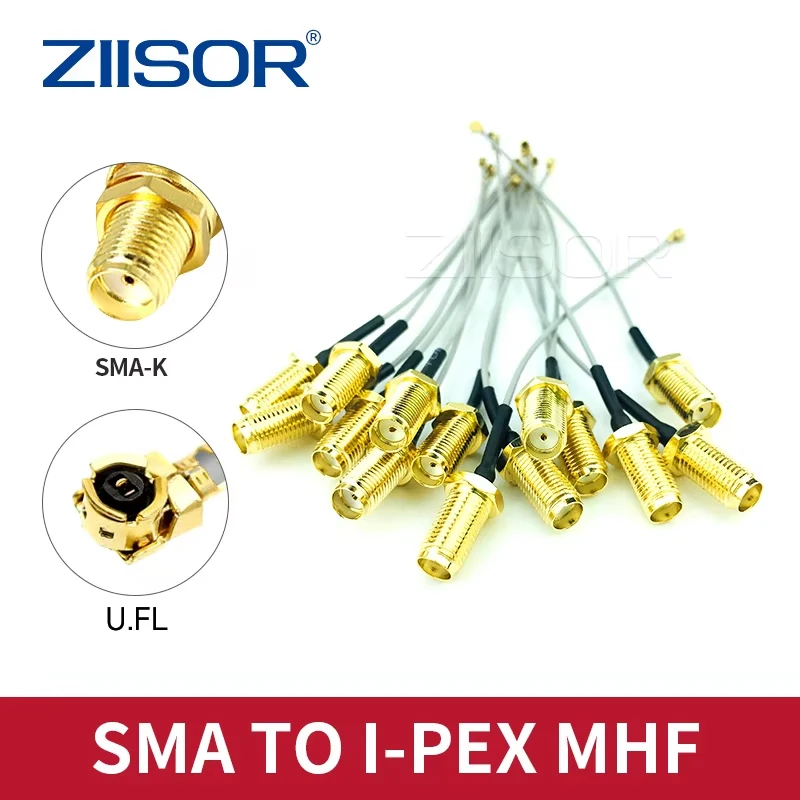 Antenna Extended Cable with Adapter SMA Female to U.FL Connector Extensible Cable MHF Extension Wire