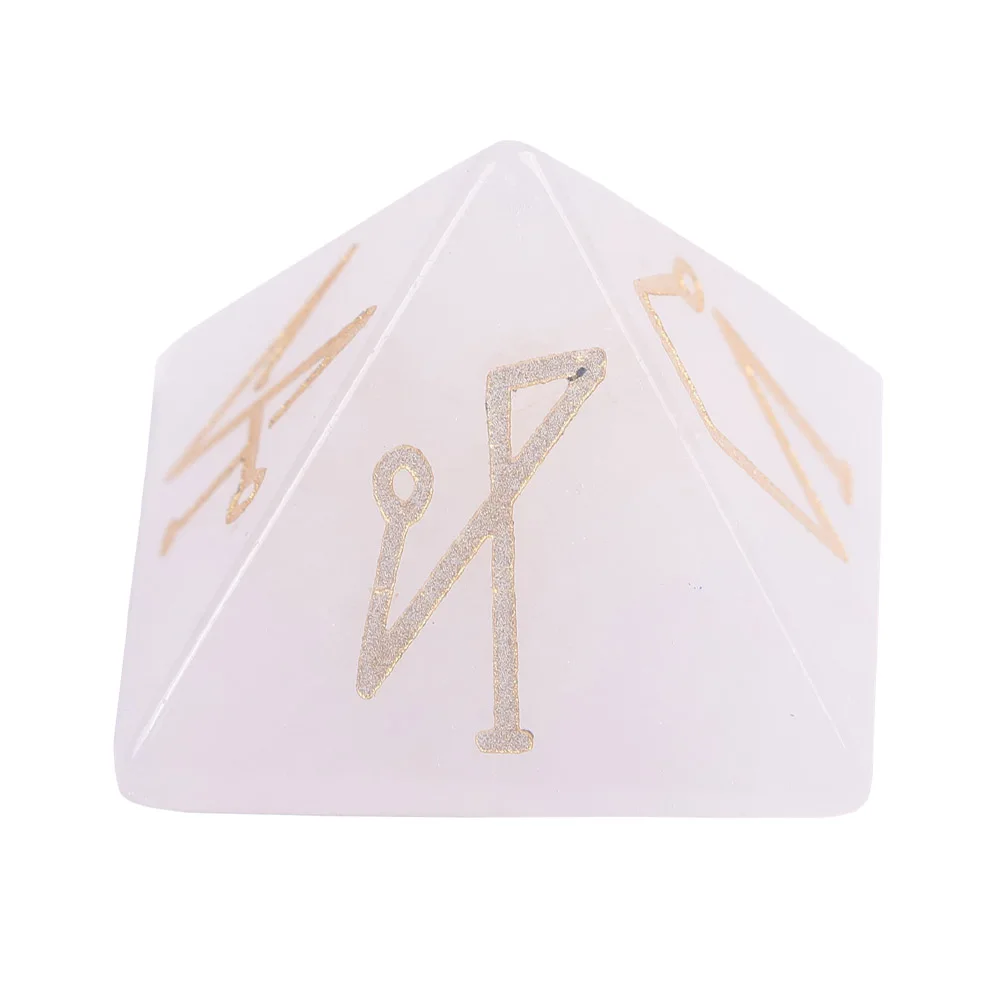 VGDS Hot Natural Crystal Quartz Amethyst Pyramid Quadrangular Cone Four Angel Constellation Symbol Energy Jewelry Healing Stone