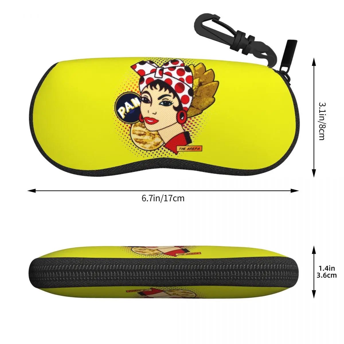 Custom Flour Bread VZLA Venezuelan Eyeglass Glasses Case Women Men Soft America VZLA Sunglasses Protective Bag