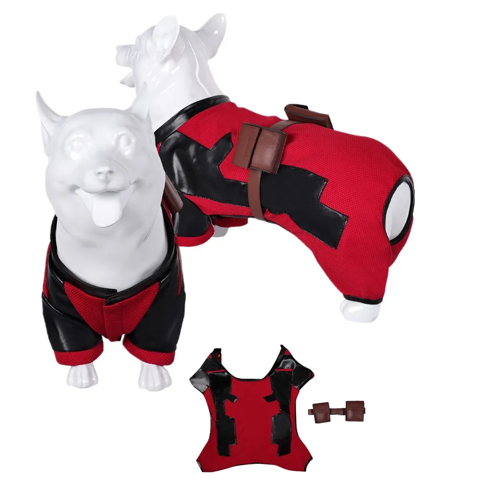 

Pet Dog Dead Clothes Cosplay Pool Vest Belt Wade Fantasia Wilson Costume Outfits Halloween Carnival Party Suit