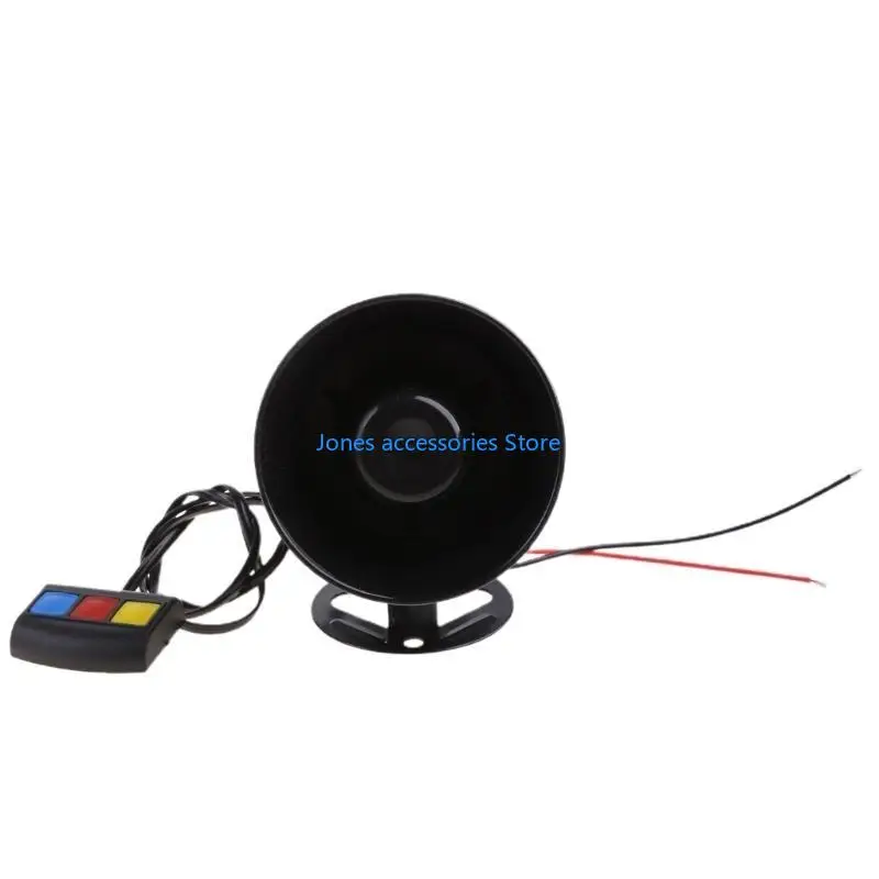 

W8KD Loud Car Truck Warning Alarm Horn 3 Tones Ambulance Emergency Electronic Horn PA MIC System