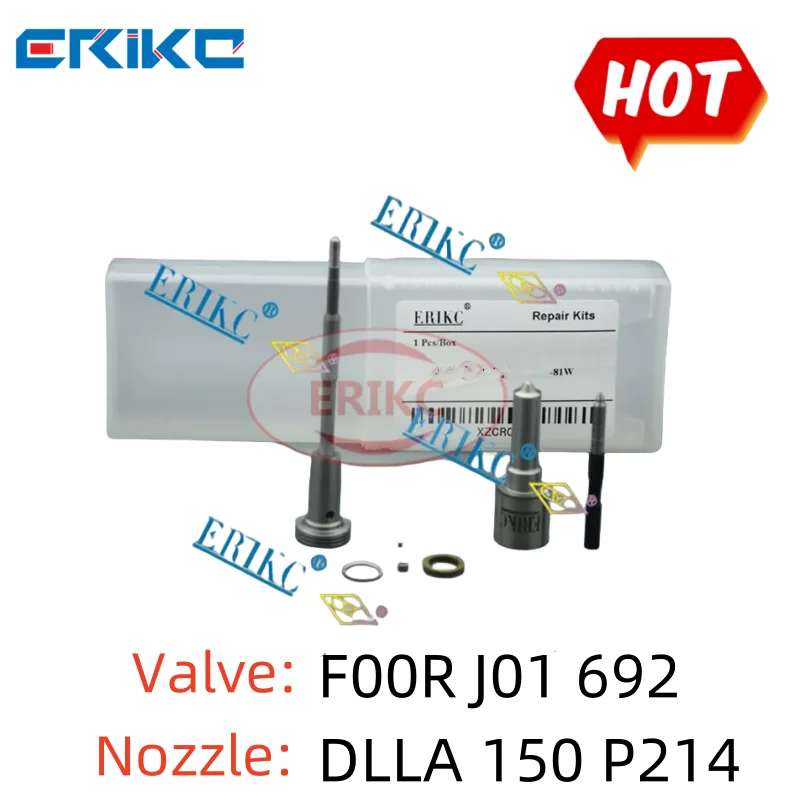 

Nozzle DLLA150P2143 0433172345 Diesel Common Rail Injection Repair Kit Overhaul Kit Vakve F00RJ01692 for Injector 0445120191