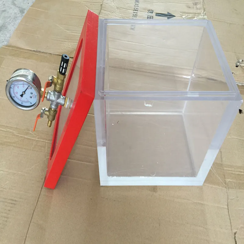 Imagem -04 - Transparente Acrílico Plexiglass Vácuo Defoaming Tanque Barril Crystal Glue Maker Resina Epóxi Gel de Sílica ab