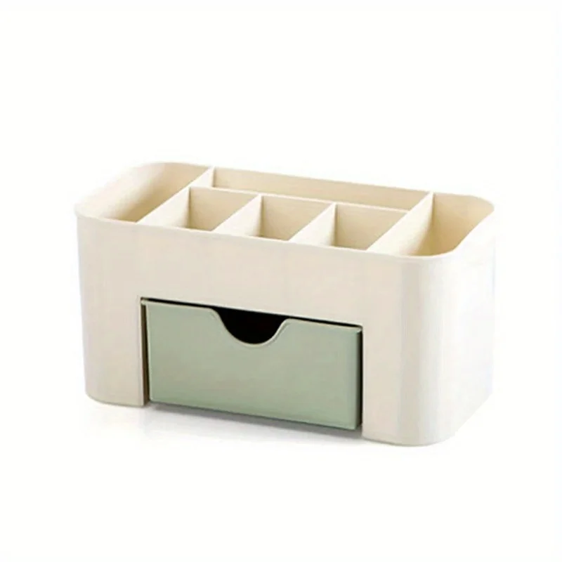 

Double Layer Desktop Makeup Organizer – Cosmetic Storage Box with Drawers, Jewelry Display Case & Container