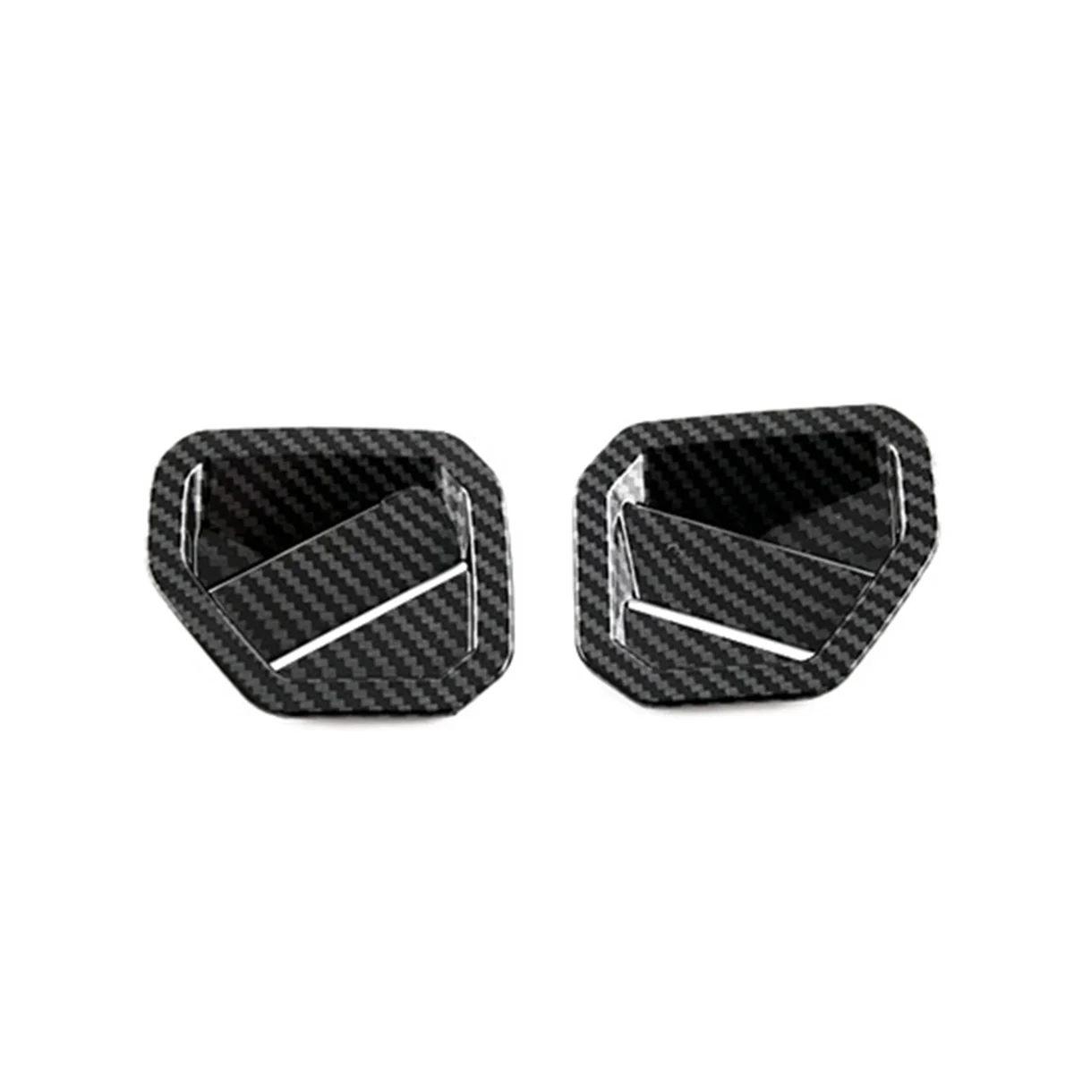 

Carbon Fiber Dashboard Front Upper Side Air Vent Outlet Decorative Frame Interior Patch for Toyota Tundra 2022-2023