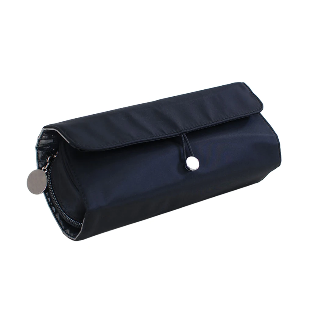 Womens Makeup Bag - Convenient And Stylish Storage Solution For Cosmetics Makeup Bag With Mirror black