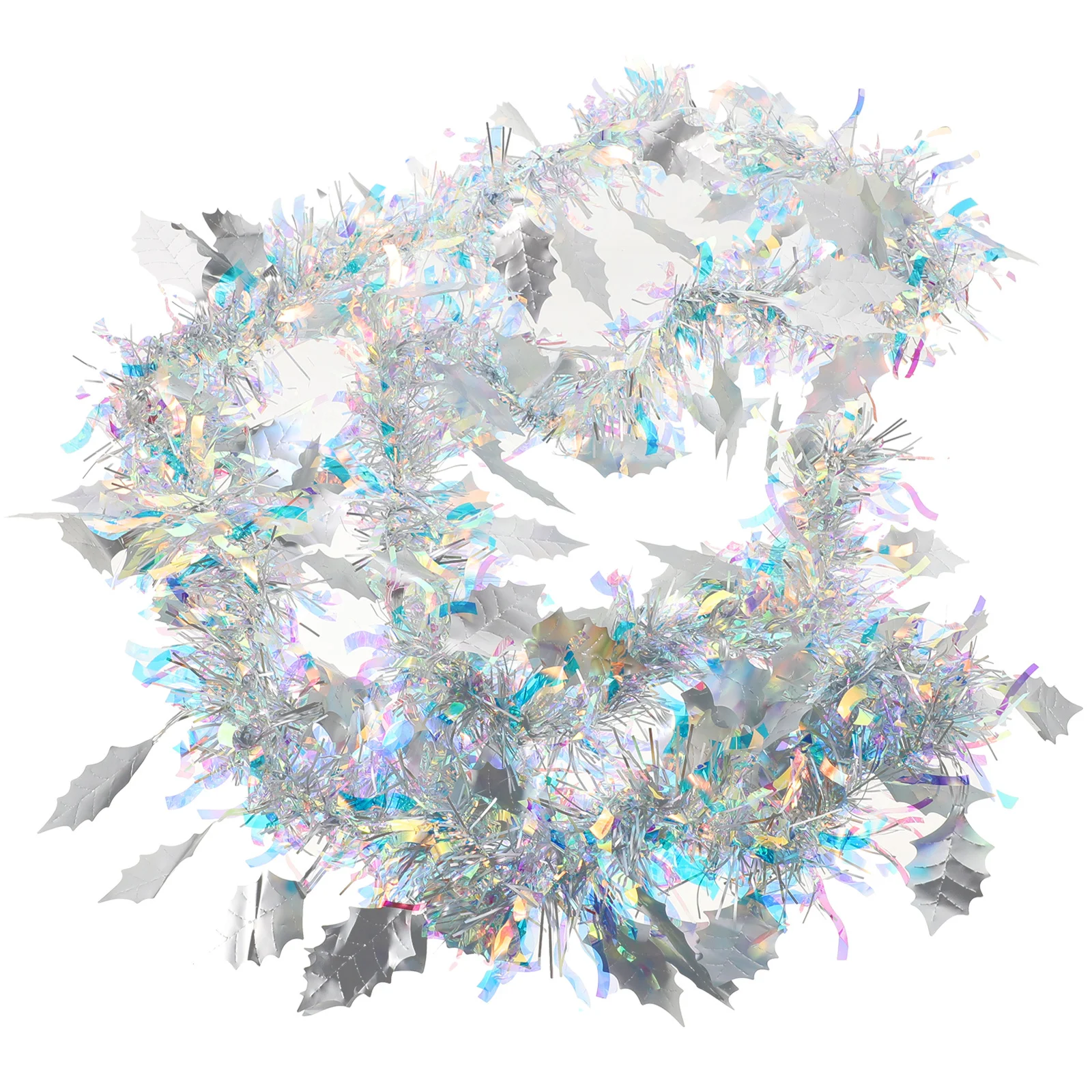 

New Year Tinsel Garland Thick Decorative Hanging Ribbon Party Supply Indoor Outdoor Festival Hanging Decor Background Prop