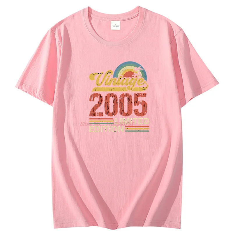 خمر 2005 ولد الجرافيك تي شيرت هدية عيد ميلاد القطن تي شيرت قصير الأكمام تي شيرت جديد القمصان والقمصان طباعة تي شيرت #4