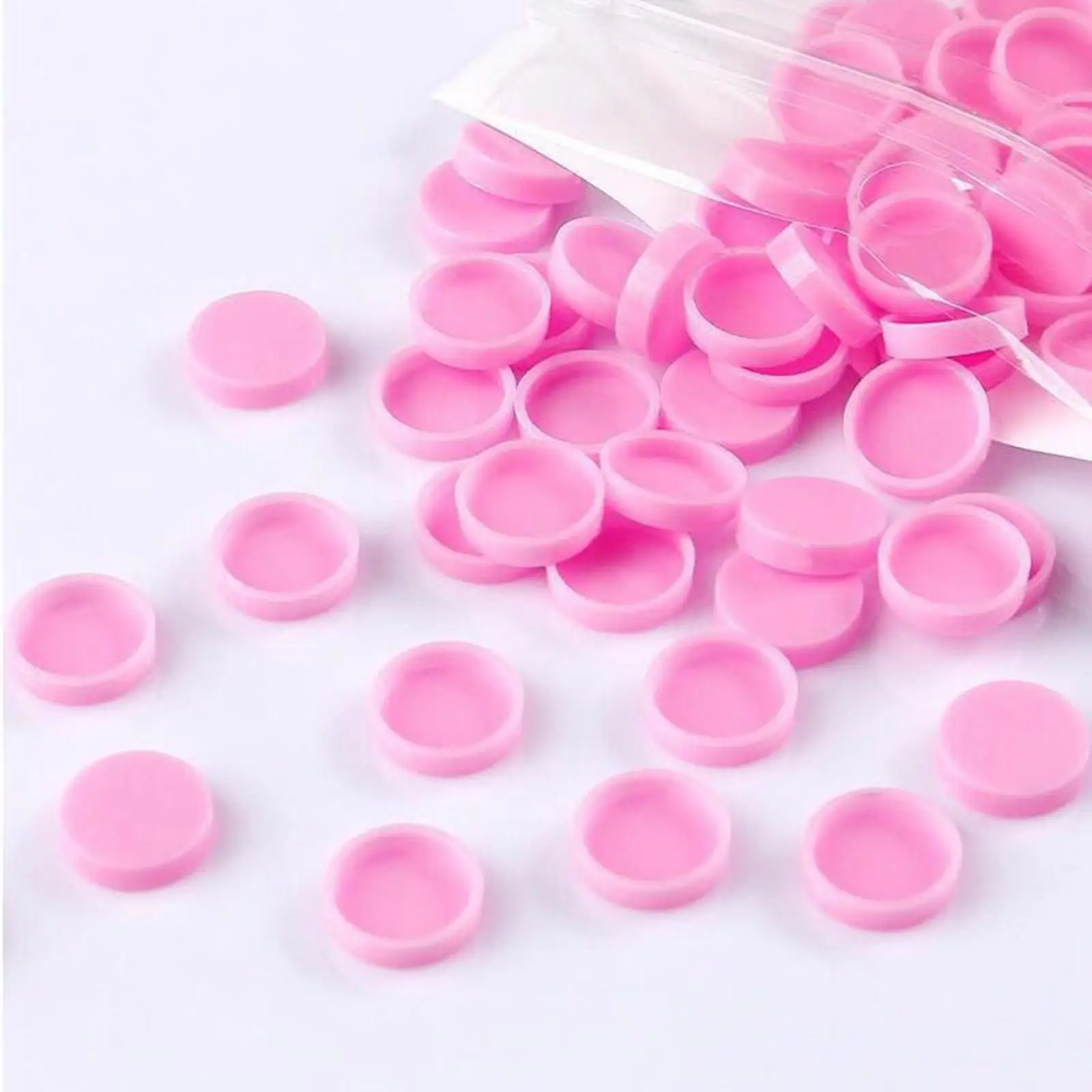 QTY:100 Extensions Adhesive Glue Pigment Cups Pallet Lash Stand