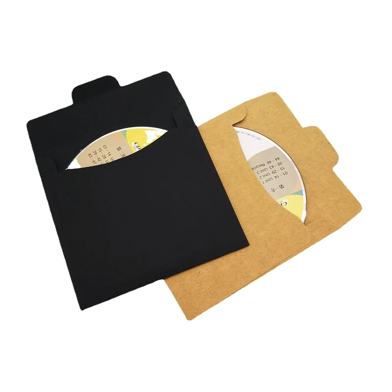 

Kraft Paper CD Gift Packaging Bags Greeting Postcard Envelope Retro File Holder Invitation Cards Cover Custom Festival Supplies