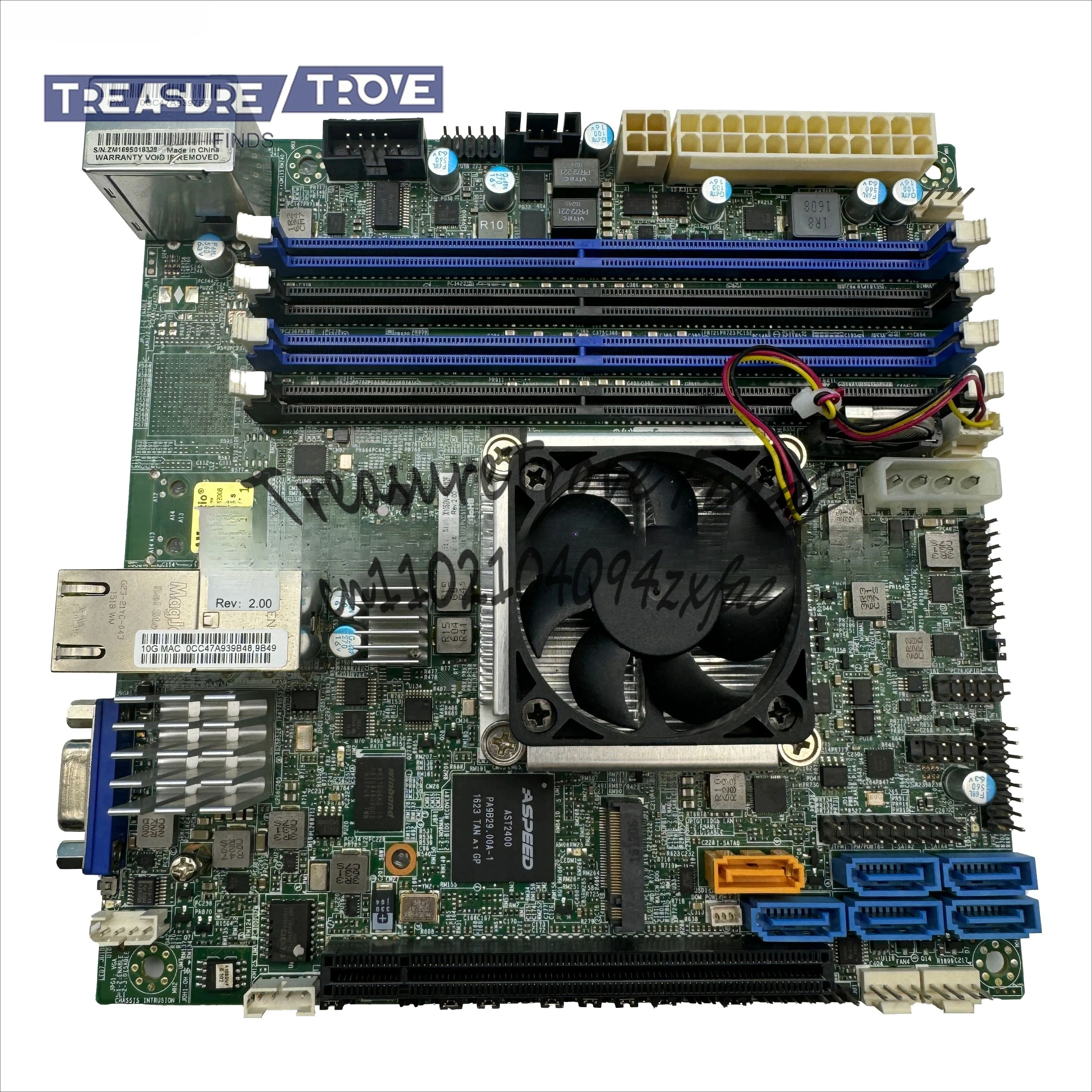 X10SDV-4C-TLN2F اللوحة الرئيسية NAS Synology ITX Server D1521 Dual 10 Gigabit Port #4