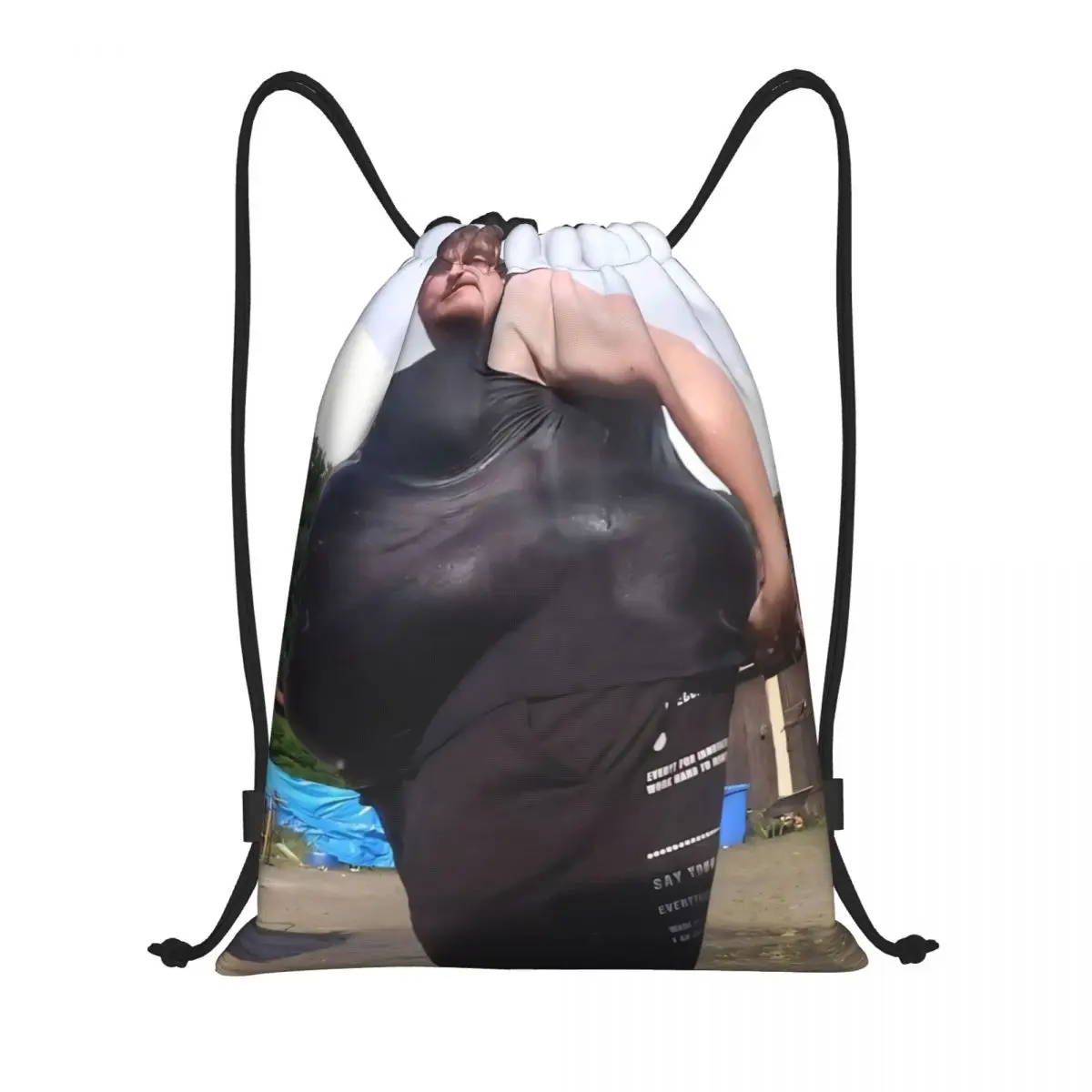Drachenlord Rainer Winkler Drawstring Backpack Sports Gym Bag for Men Women Shopping Sackpack