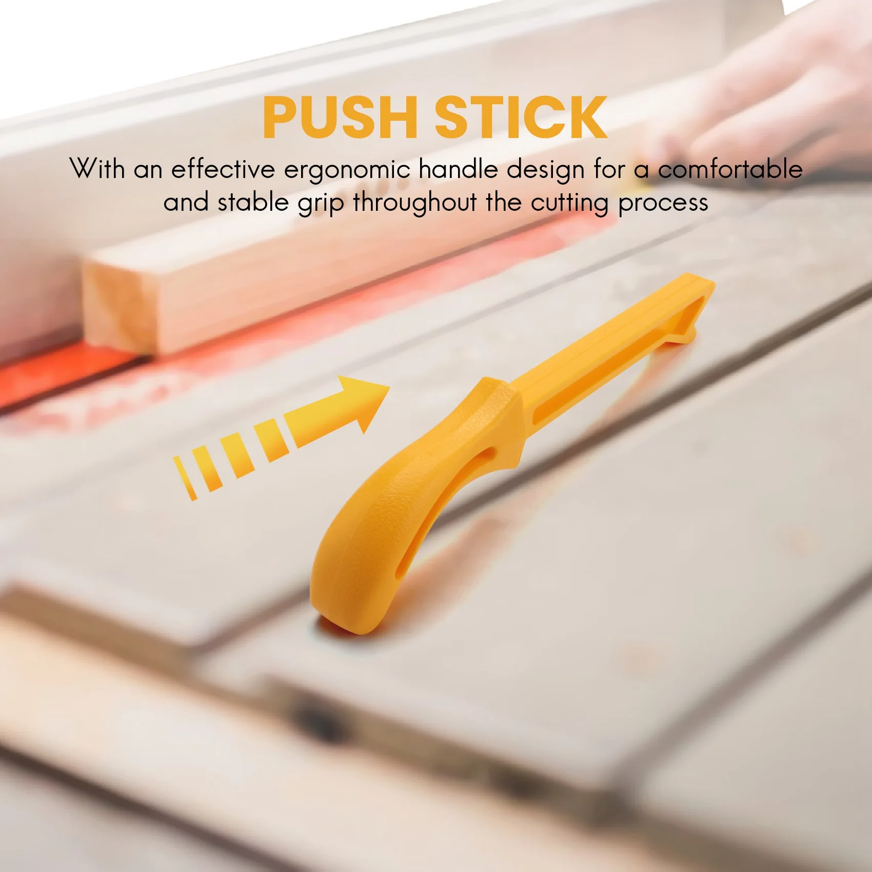 A04G-4Pcs Steady Jointers Table Saw Grip Push Stick Set Safety Block Woodworking Tool Push Stick Woodworking Wood Saw Pusher