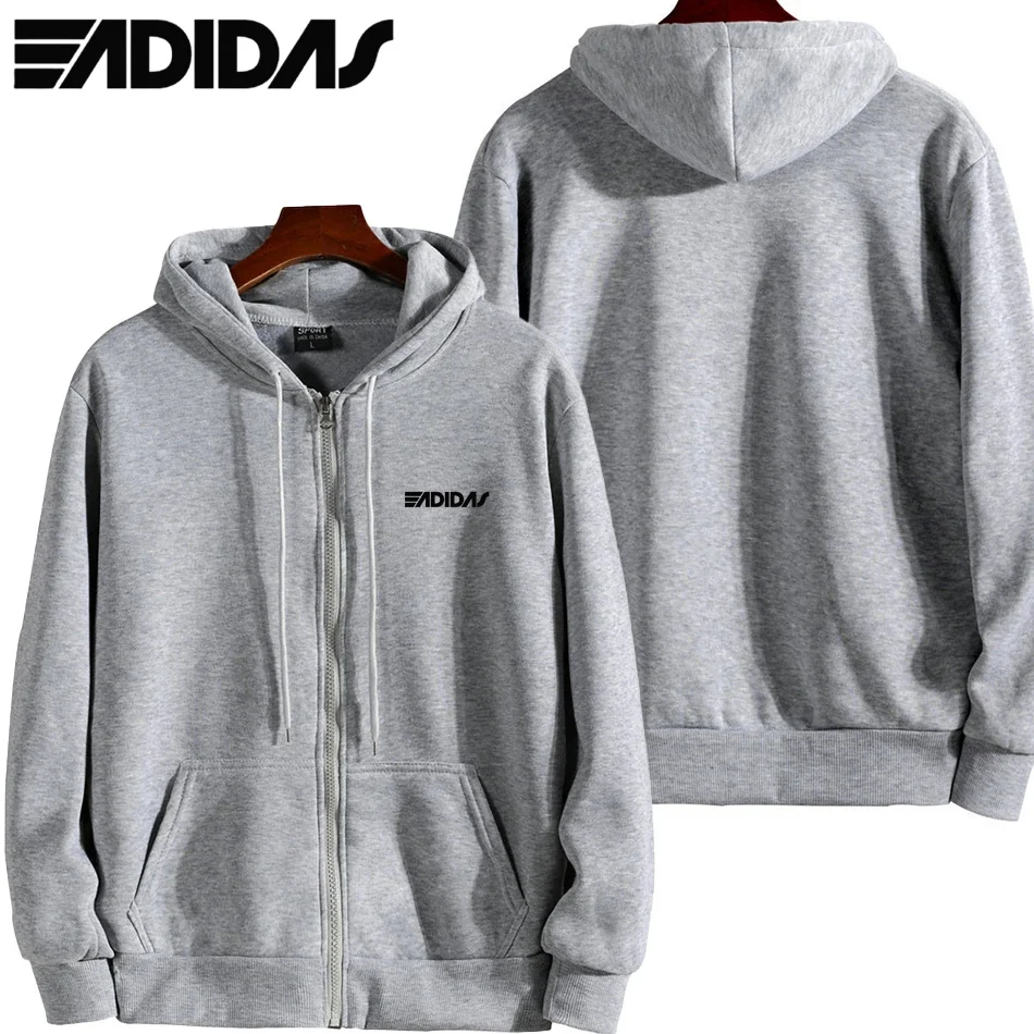 

Men's and women's long-sleeved hoodies with hoods and zippers, single color, casual, best-selling, new style, autumn and winter