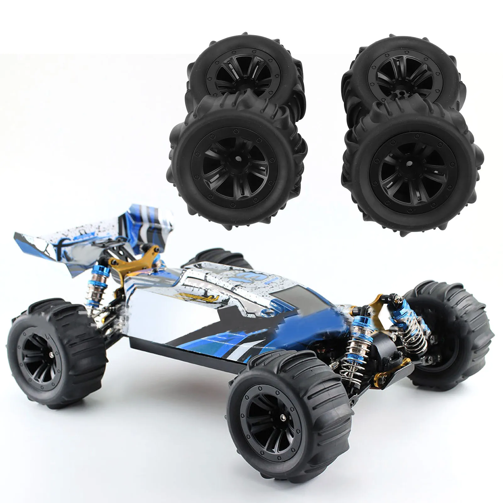 

RC Model Tire Upgrade Accessories Remote Control Model Tire 1/12 1/14 1/16 1/18 RC Scale Car Wheels for Wltoys 124008 144001