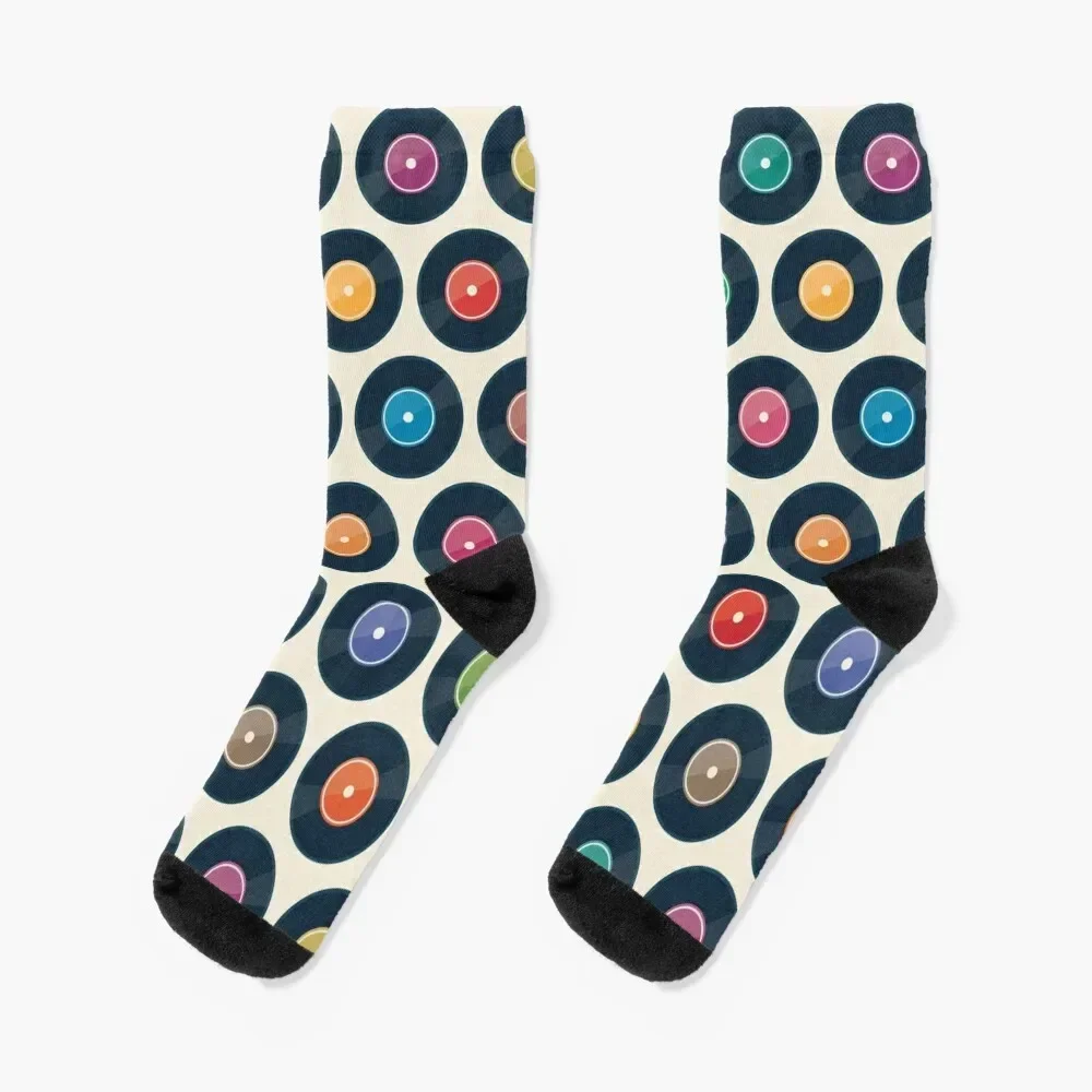 Vinyl Record Collection Socks retro cycling Argentina Socks Woman Men's