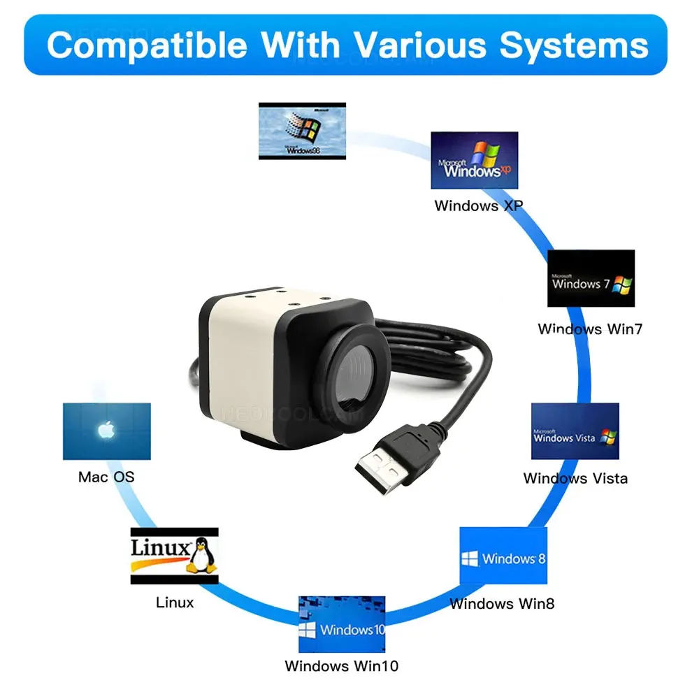 REDEAGLE Mini Metal Box 8MP IMX179 4K Autofocus USB HD PC Webcam Video Live Streaming Teaching Computer Camera