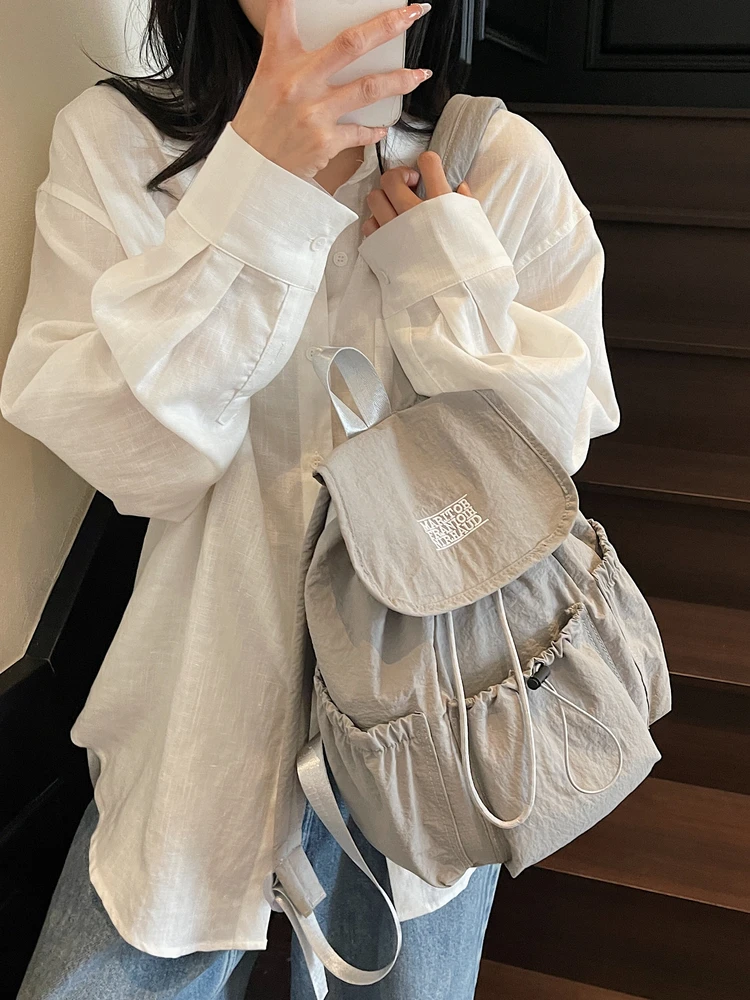 

Women's Large Capaci Casual Canvas Bapa Outdoor Climbing Bag Lightweight Travel Bapa New 2025 Faion Trend